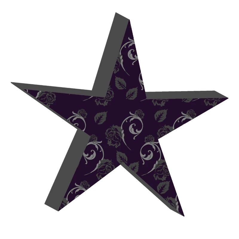 sternenmuster goth, floral