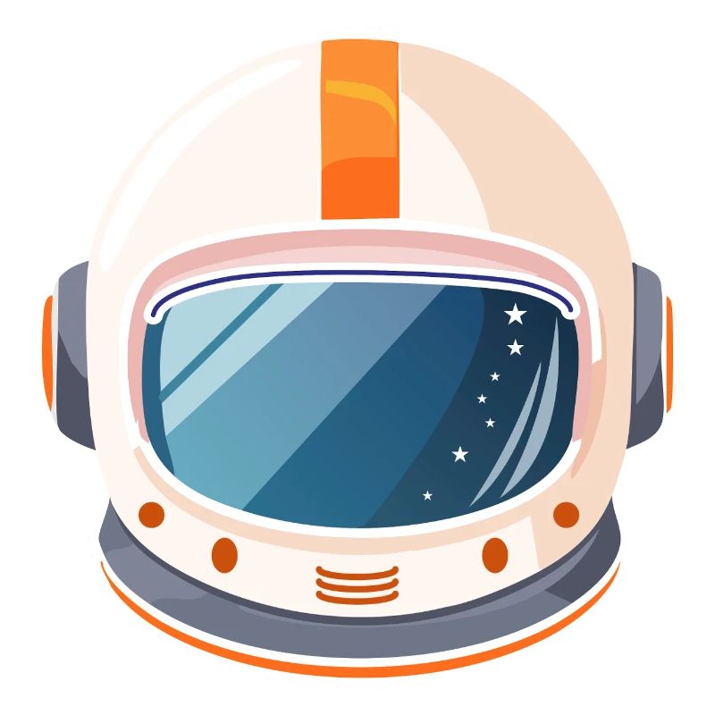 Casque spatial rétro