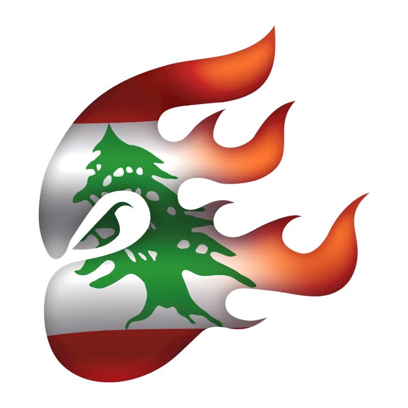 Flagge des Libanon - Libanon - Ninja