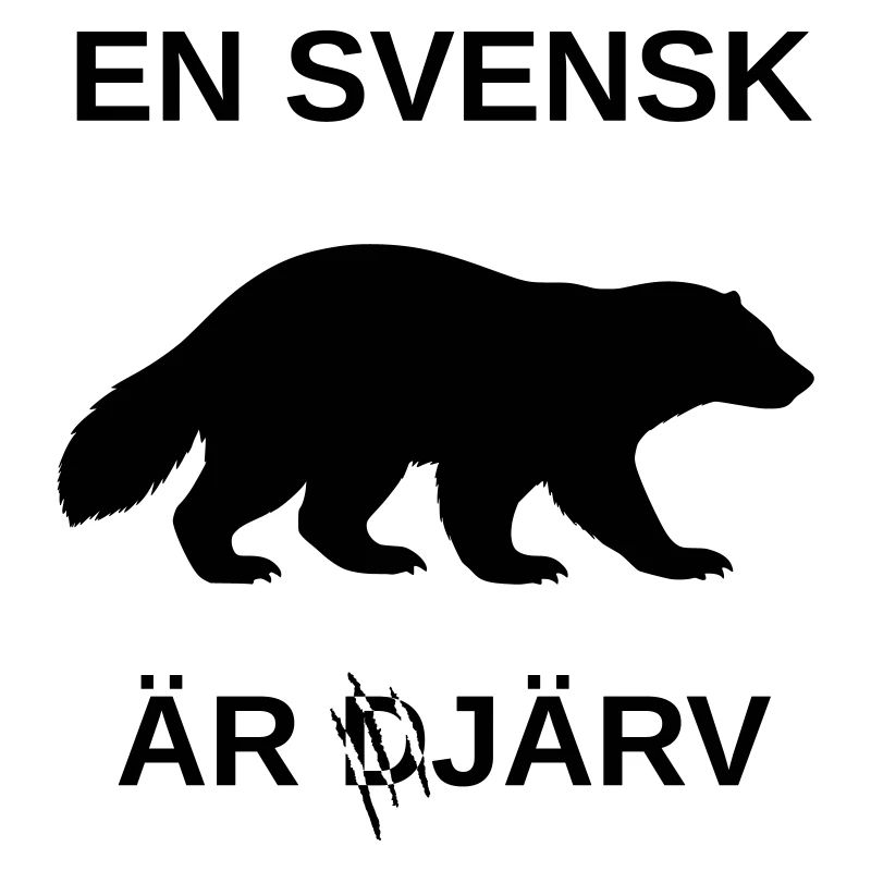 A Swede is järv (bold) (pun) (silhouette) 🇸🇪