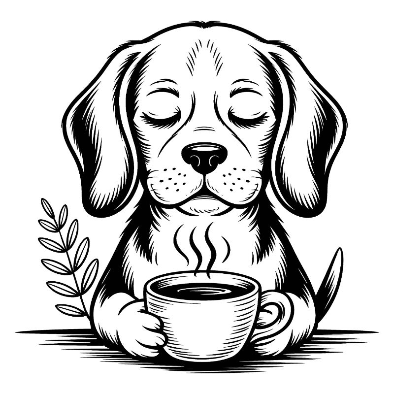 Coffee Dog – Cooles Kaffee-Logo