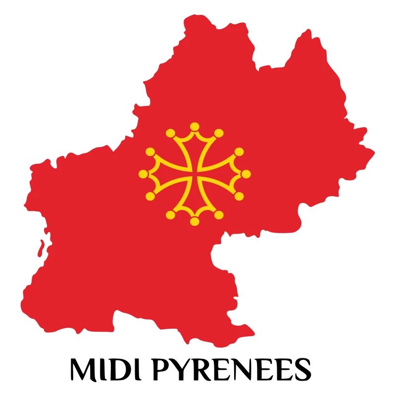 Map of the Midi-Pyrénées