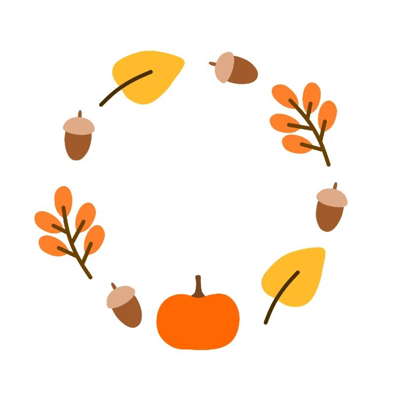 Conception de cercle de forêt d’automne