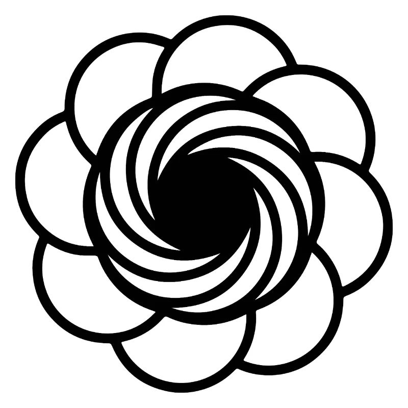 Kosmische Vortex-Blume