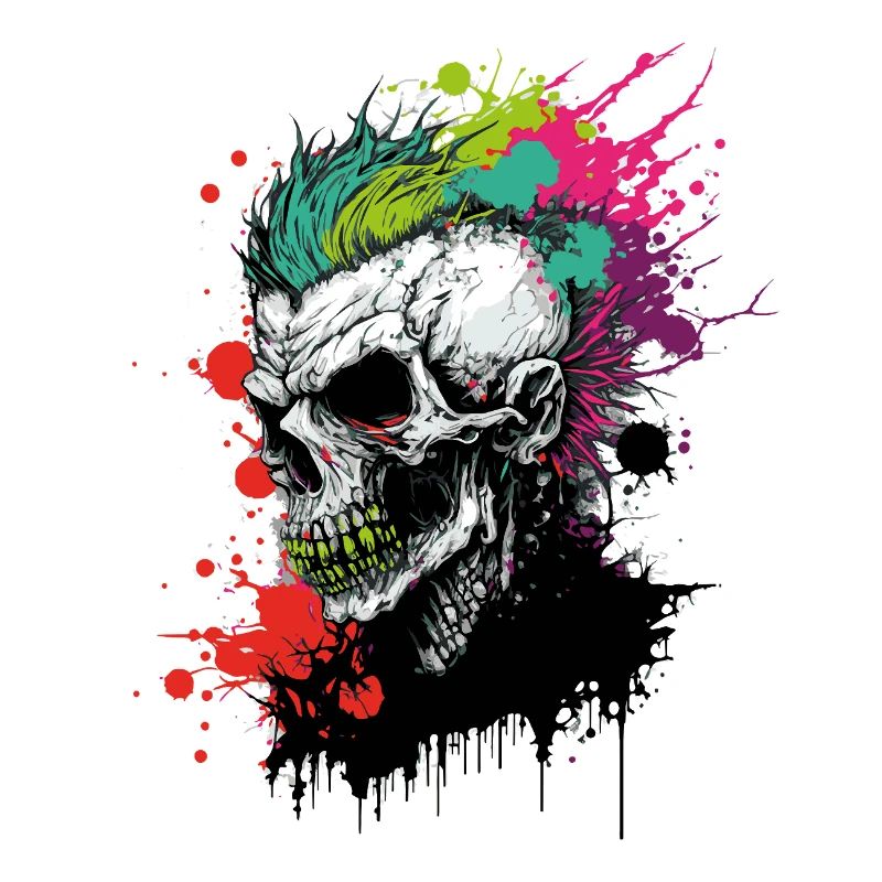 Regenbogen Zombie Punk