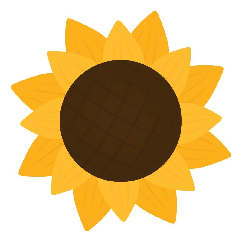 Sunny Sunflower Botanical Pattern