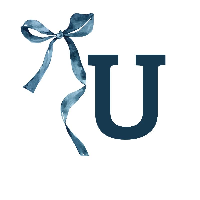 Monogramme u idée cadeau 