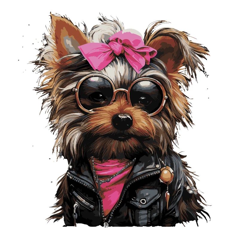 Cool Yorkshire Terrier Lady