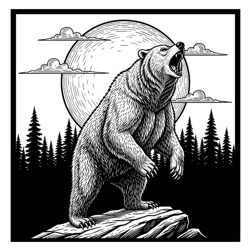 Bear in the moonlight