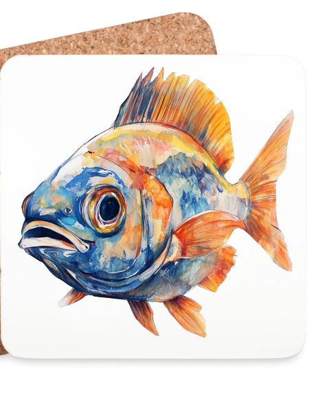 Aquarellfisch Farbexplosion