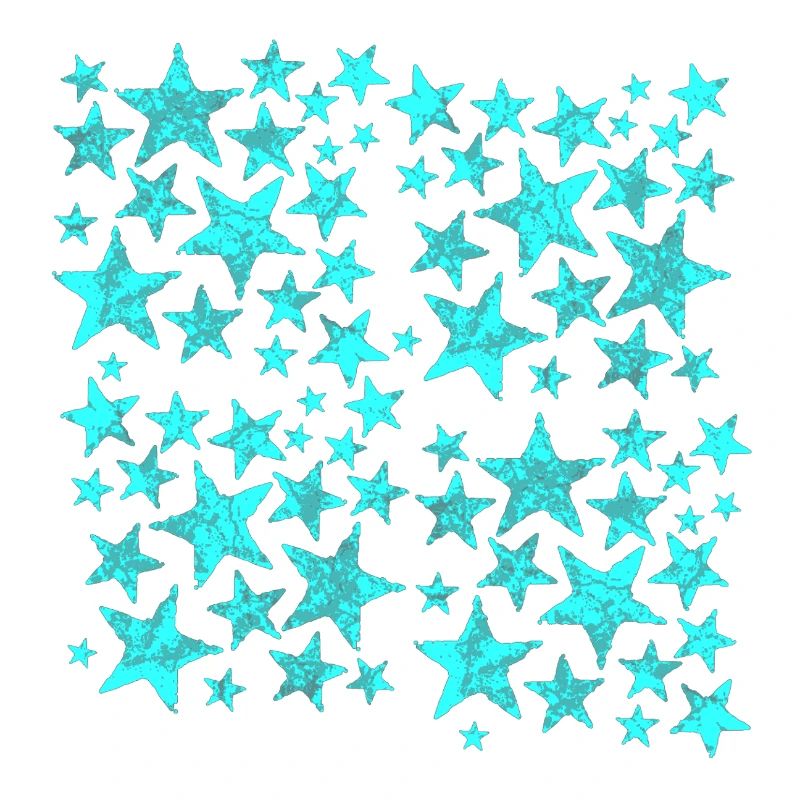 Turquoise Star Pattern
