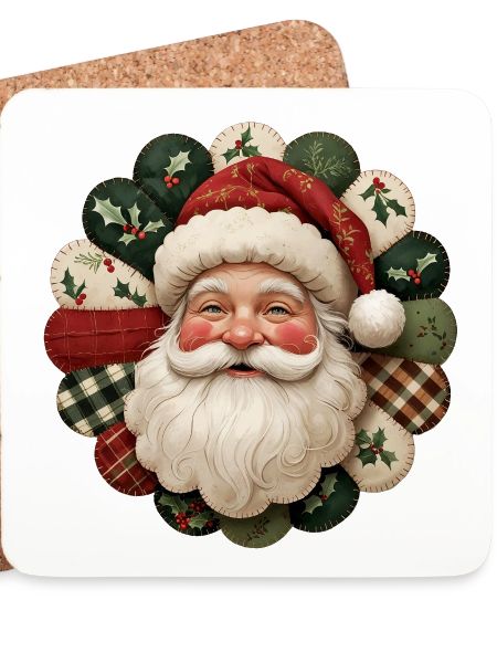 Patchwork Weihnachtsmann Motiv