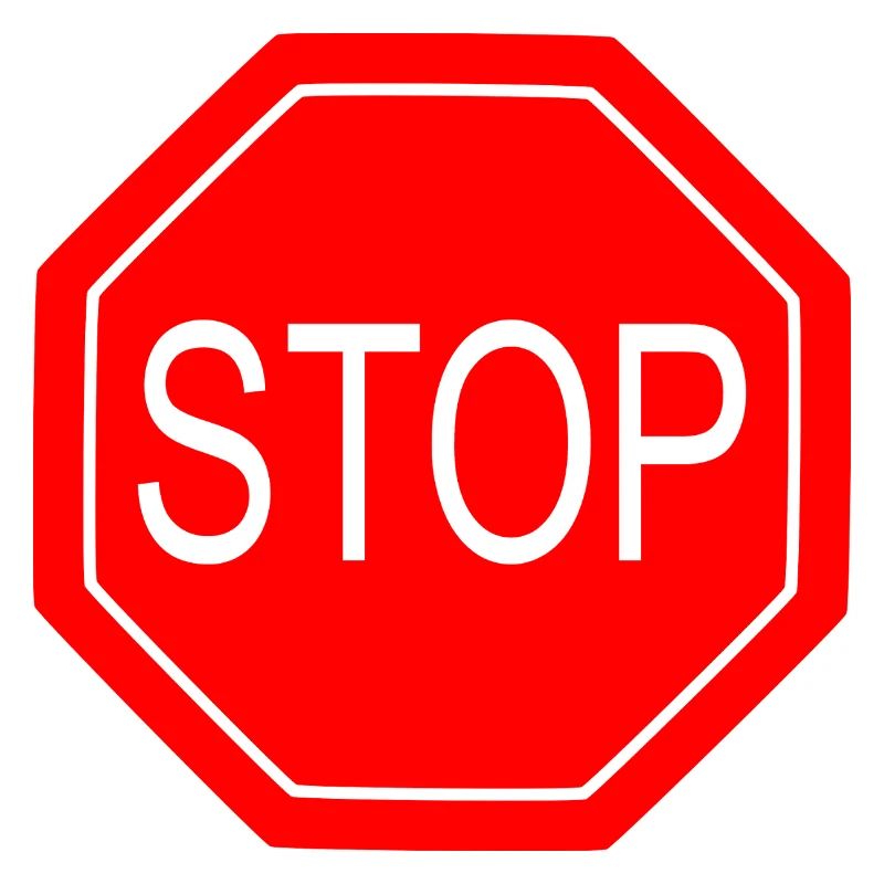 Stoppschild Bold Grafikdruck
