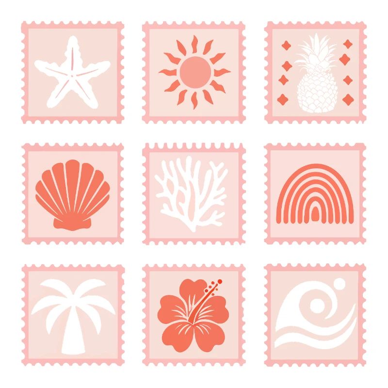 Natur Briefmarken Collage