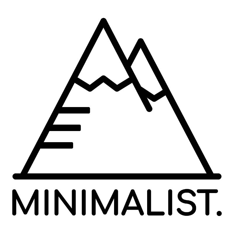 MINIMALIST. SCHWARZER BERG
