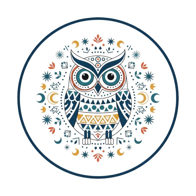 Waldkauz Mandala Muster