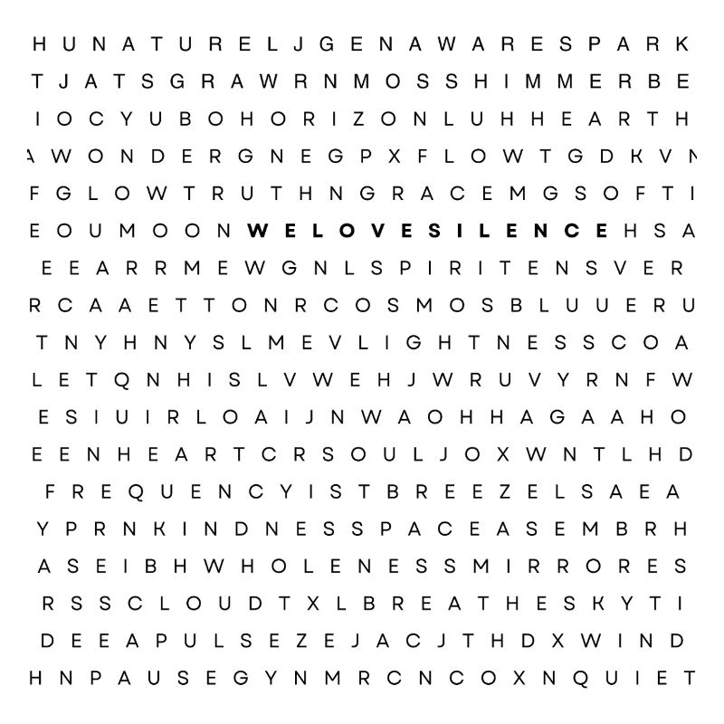 we love silence