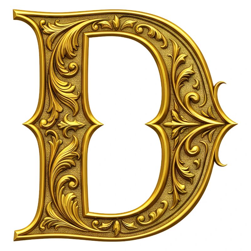 Ornamentgold Initiale D
