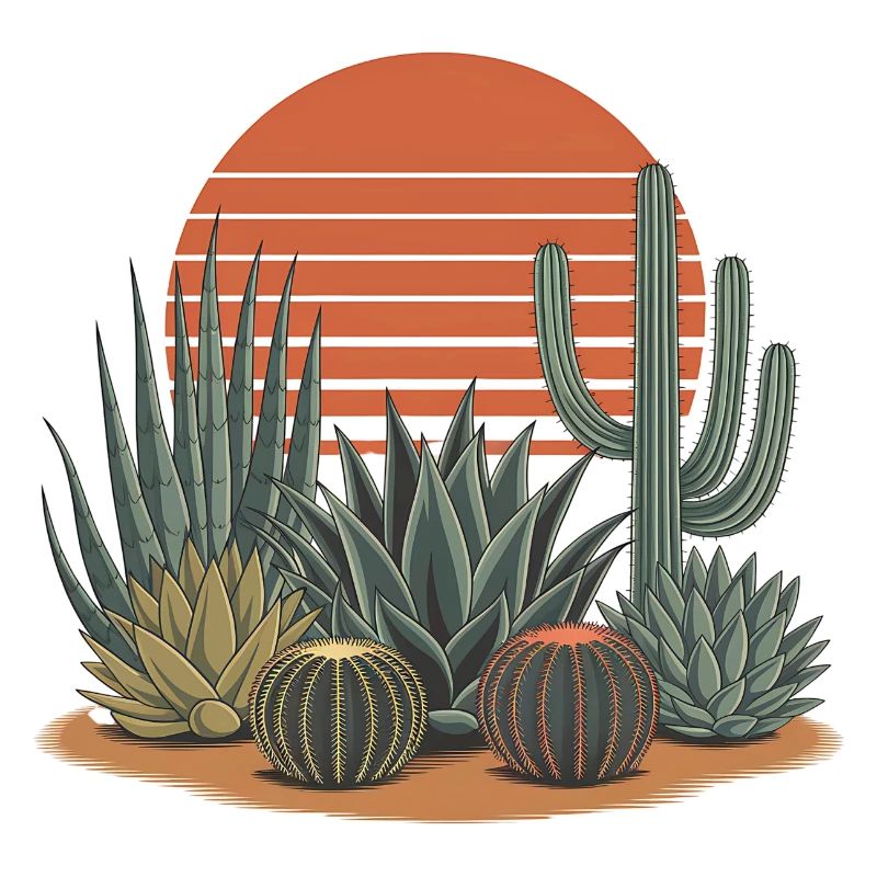 Boho Nature Cacti