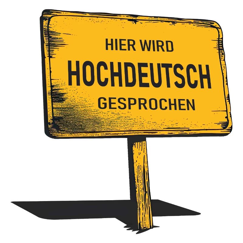 Hier wird Hochdeutsch gesprochen 