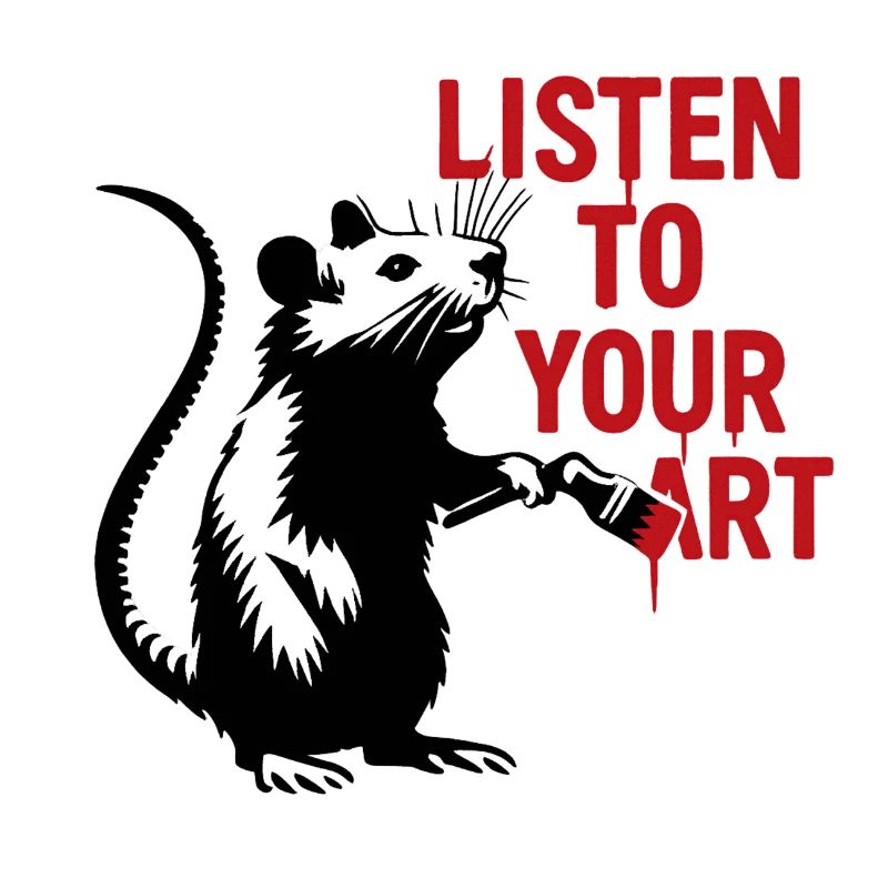 Ratte malt deine Kunst