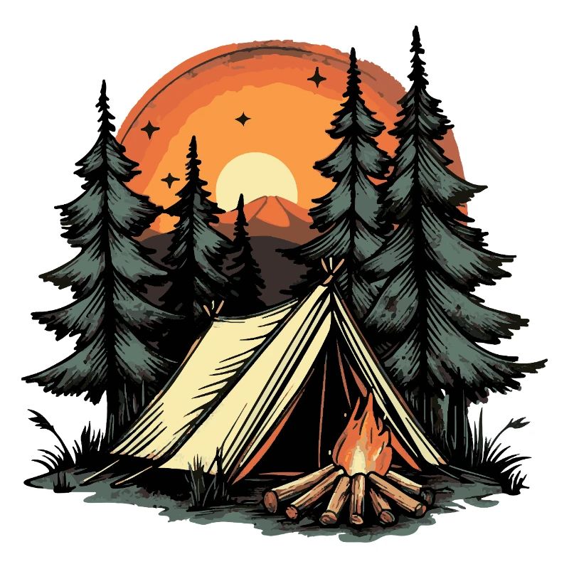 Camping Wald Zelt