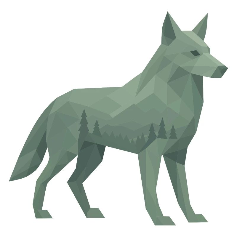 Geometrischer Wolf