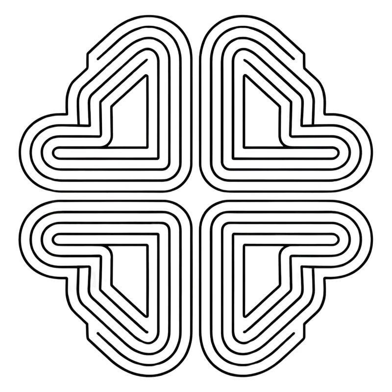 Abstrakte Linienkunst