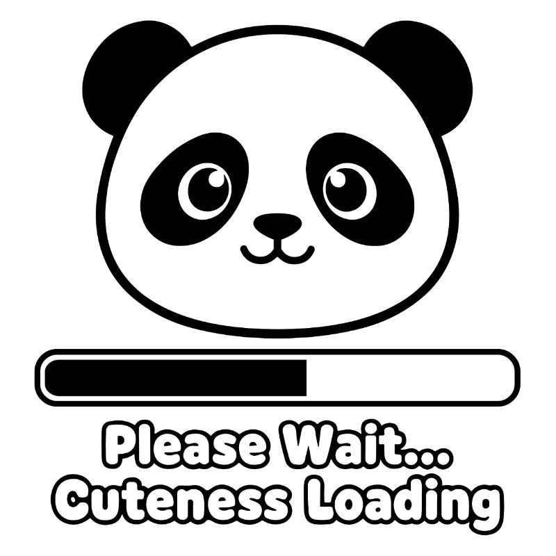 Panda Loading Screen Soft Toy