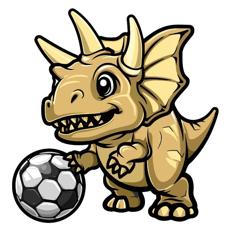 Dinosaurier Fußball Comic