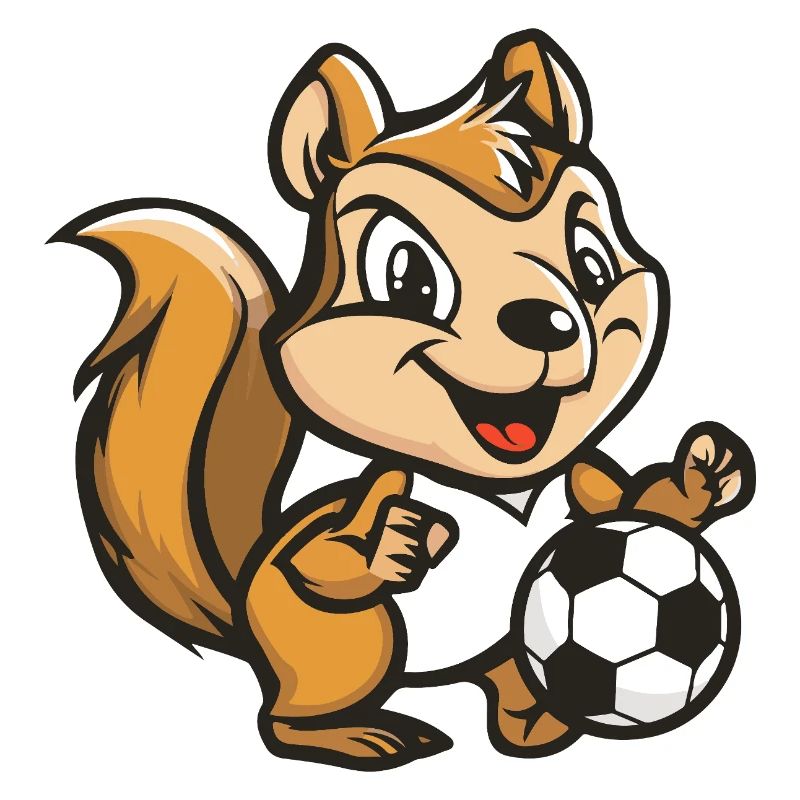 Eichhörnchen Fußball