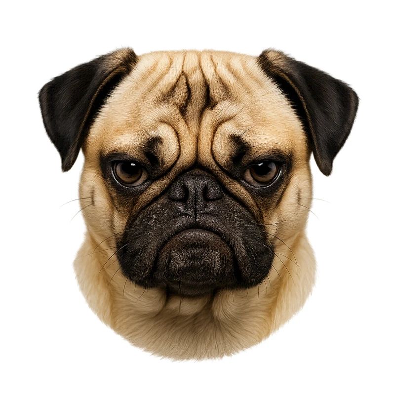 Pug Gesicht Portrait