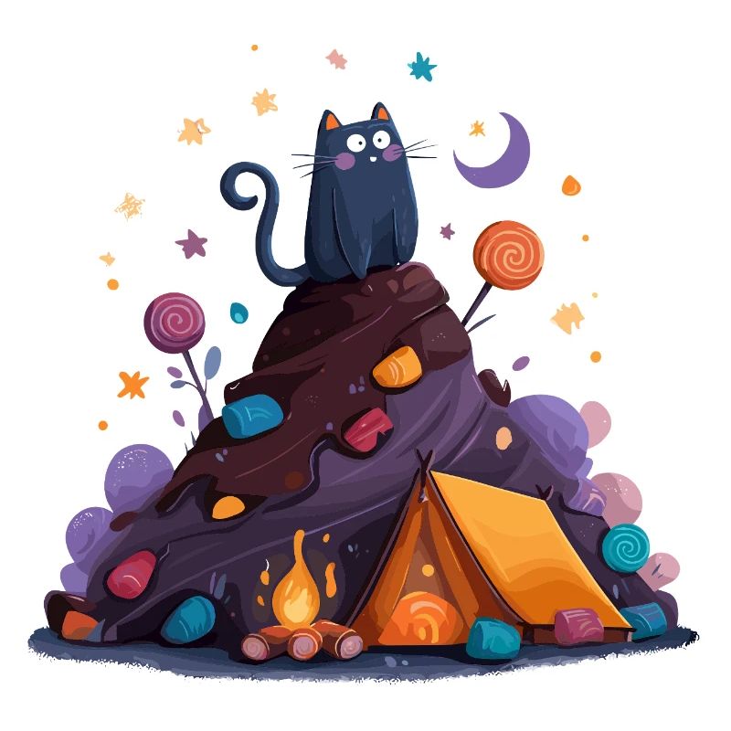 Katzencamp am Vulkan