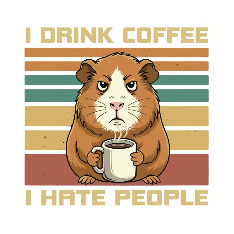 Grumpy Guinea Pig Coffee Quote