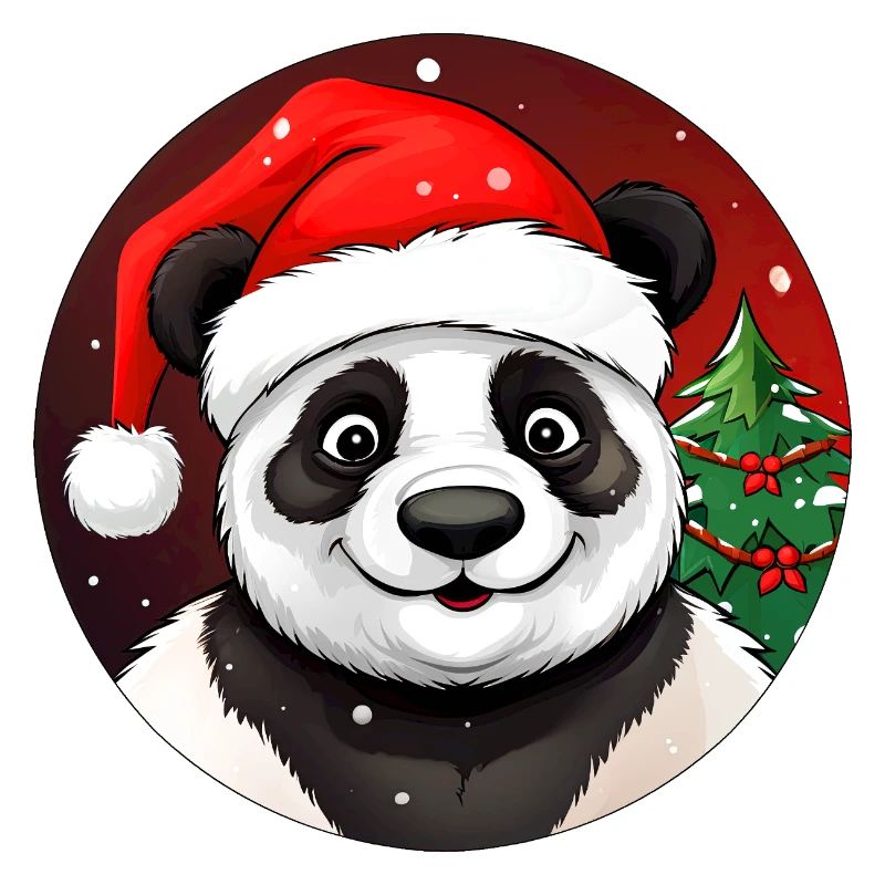 Panda de Noël