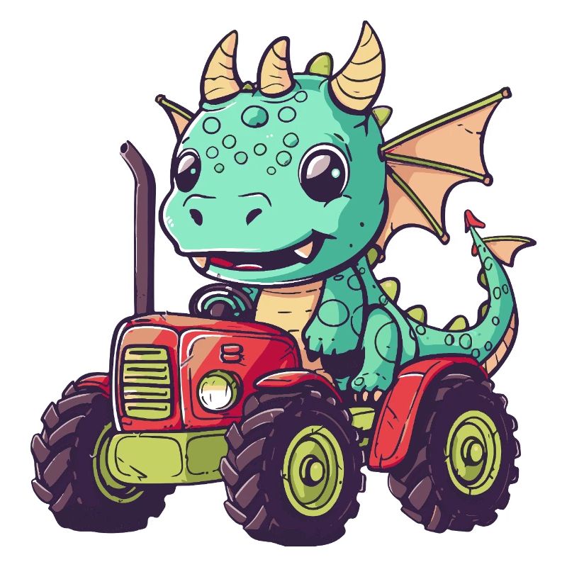 Drache Traktor Farmer