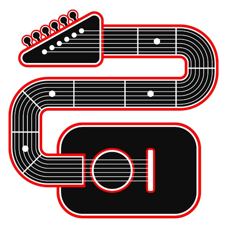 Abstract Guitar Art