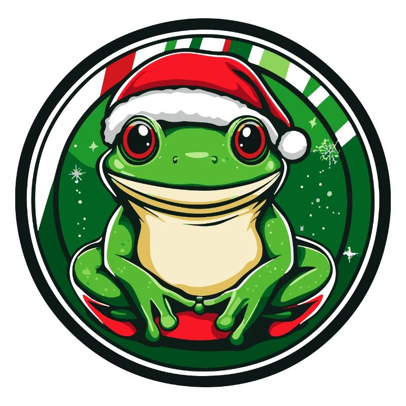 Frosch Weihnachten Comic