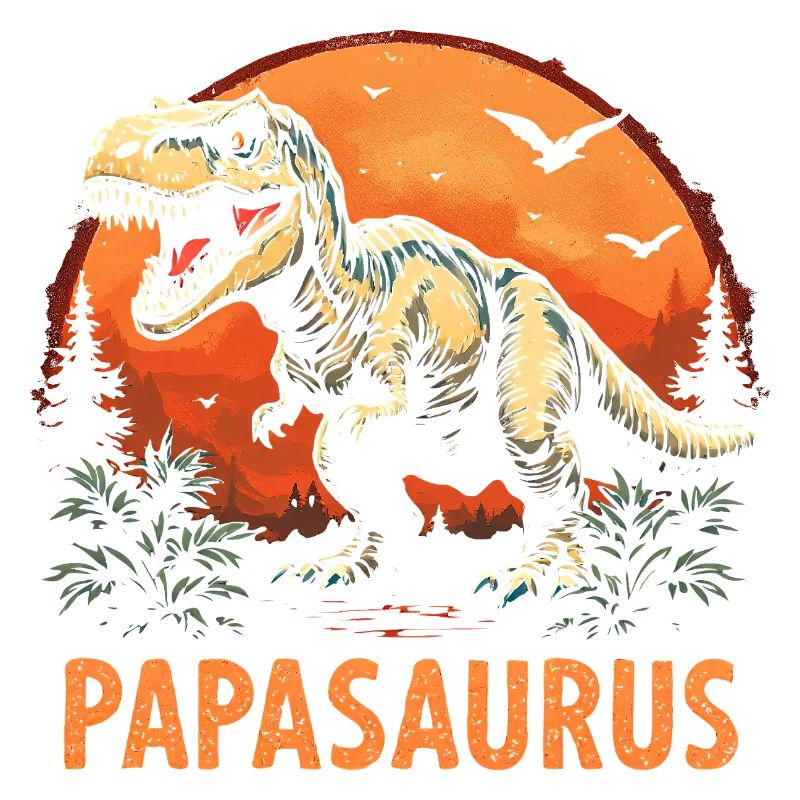 Papasaurus Best Dad Strong Dad Gift