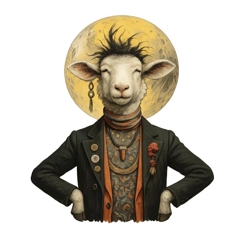 Mond Gentleman Schaf
