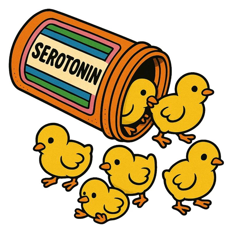 Serotonin-Kükenparade