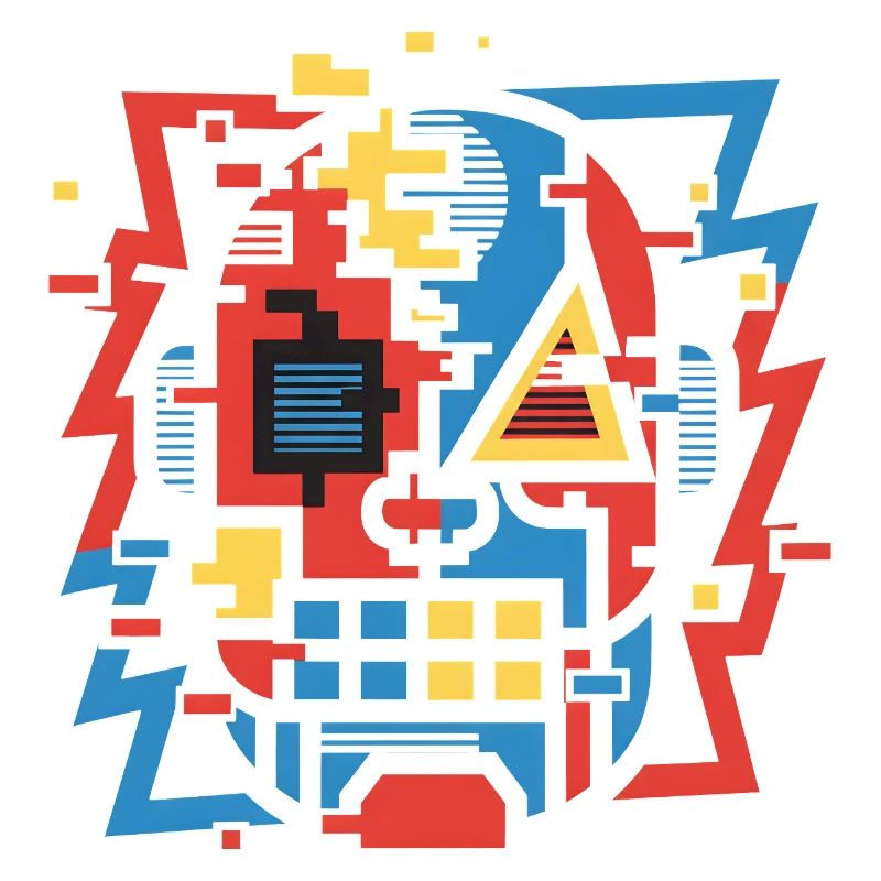 Face de bug abstraite