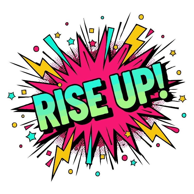 Rise Up Burst Bold Comic