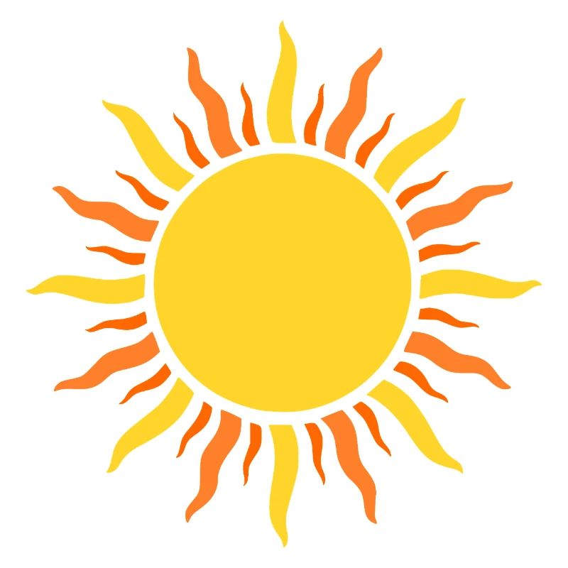 Sonnenkraft Muster – Strahlendesign