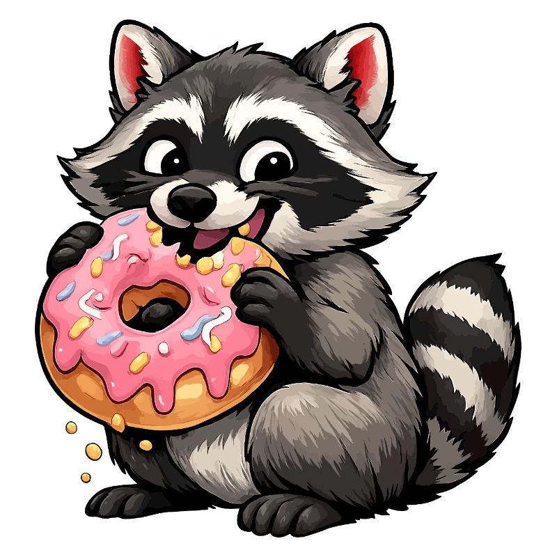 Waschbär-Donut-Delight