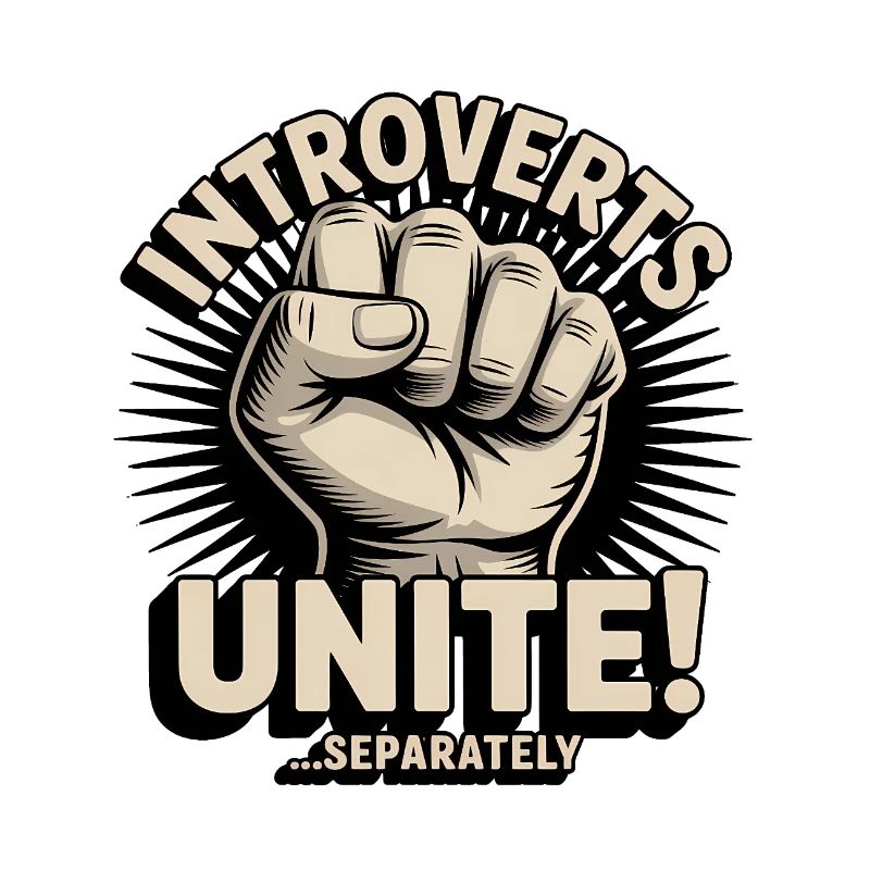 Introverts Unite, serparately - Introvert Tee