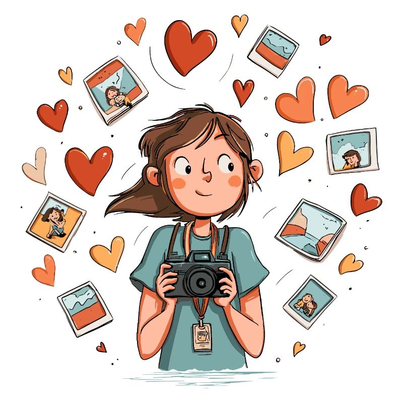 Herzfotografie Erinnerungsschnappschüsse