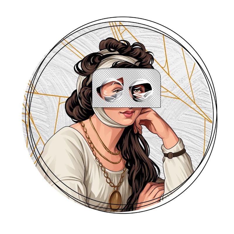 Illustration // Blick durch Medikamente