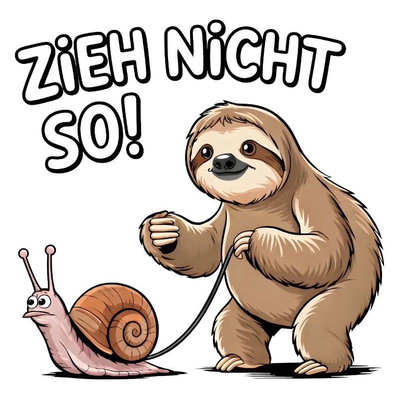 Don't pull so sloth snail