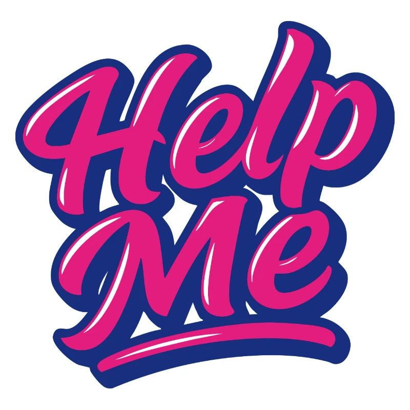 Help Me Neon Script